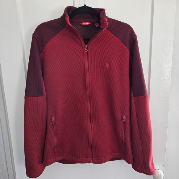 Izod Other - Izod Men's Red Zip Up Sweater
